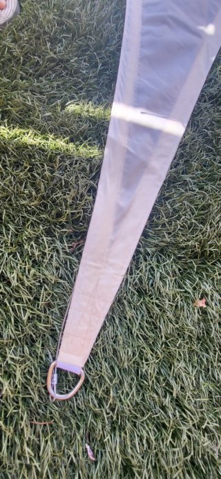 2 Toldos Sombra Triangulares Crudo 5x5m
