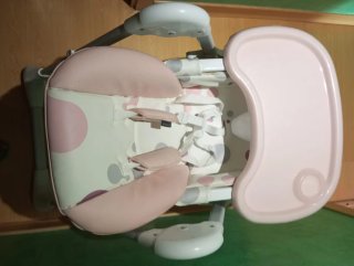 Trona Kinderkraft rosa lunares