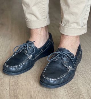 Mocasines Piel Azul Marino Edwards