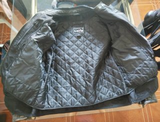 Chaqueta de cuero/piel para moto con protecciones