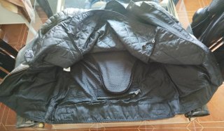 Chaqueta de cuero/piel para moto con protecciones