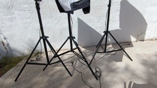 Kit de focos de iluminacion para fotografía