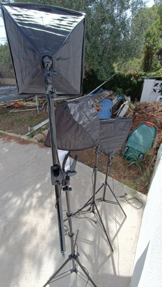 Kit de focos de iluminacion para fotografía