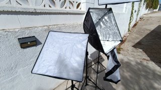Kit de focos de iluminacion para fotografía