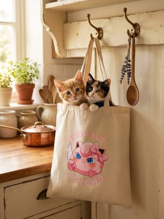 TOTE BAG JIGGLYPUFF | CUTE BUT PSYCHO