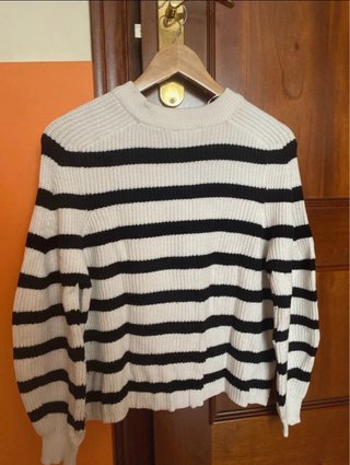 Jersey rayas blancas y negras