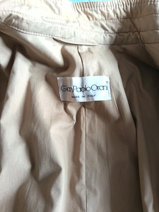 Trench beige uomo