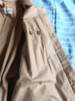 Trench beige uomo