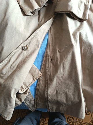 Trench beige uomo