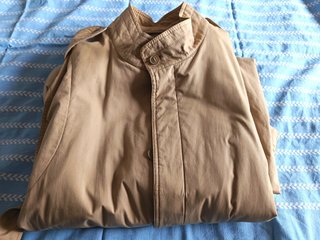 Trench beige uomo