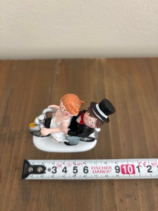 Decoración Tarta Boda Moto Novios