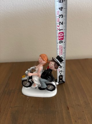 Decoración Tarta Boda Moto Novios