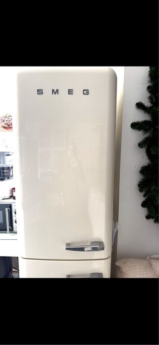 Frigorífico SMEG crema retro 193x60 cm