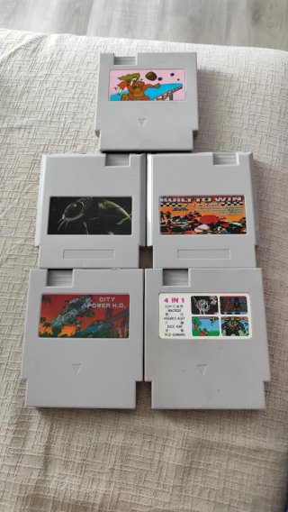Lote 5 Cartuchos Clon Nintendo NES