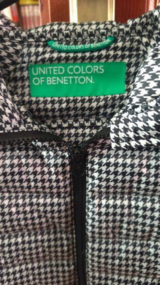 Cazadora Benetton Houndstooth Talla M