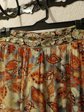 Pantalón palazzo estampado M/38