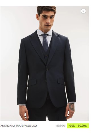 Traje Boston Negro Alta Calidad