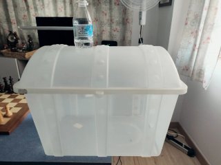 Caja de almacenamiento transparente