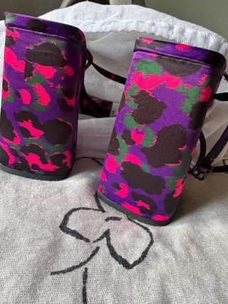 Sandalias Zara tacón estampado 38