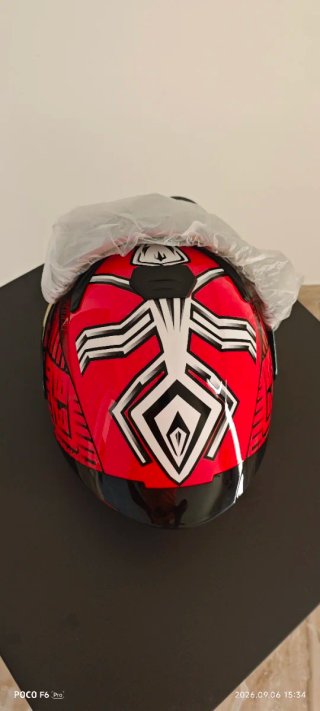 Casco Moto Nuovo Taglia XL Rosso 93
