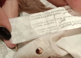 Pantalón recto Punto Roma blanco Talla 54