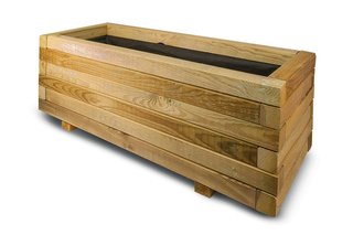 Jardinera Rectangular Madera 100x40x35