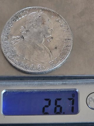8 Reales Carlos IV 1806 México Resellos Chinos