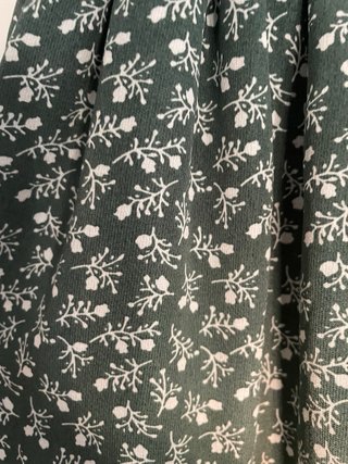 Vestido verde floral blanco