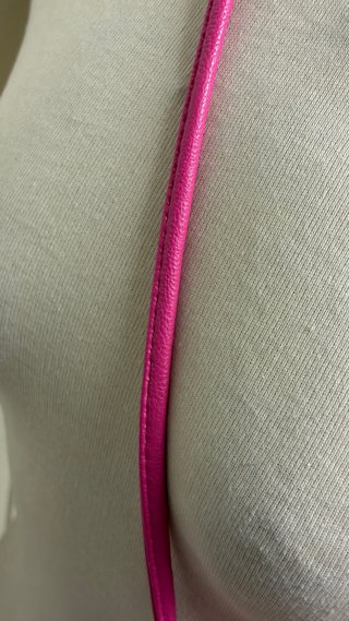 Bolso rosa de piel