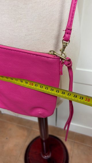Bolso rosa de piel