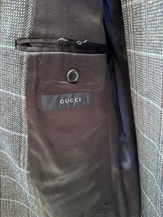Traje Gucci cuadros hombre