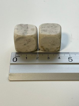 Piedras Cuadradas Pequeñas Decorativas Blancas 5kg