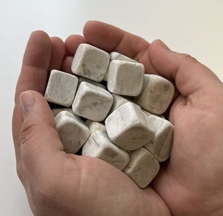 Piedras Cuadradas Pequeñas Decorativas Blancas 5kg