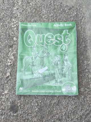 libro de inglés quest activity book casi nuevo