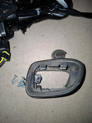 Cuerpo de plástico negro para espejo retrovisor