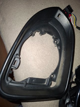 Cuerpo de plástico negro para espejo retrovisor