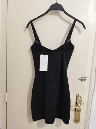 Vestido Corsetero Zara Negro T. S