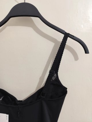 Vestido Corsetero Zara Negro T. S