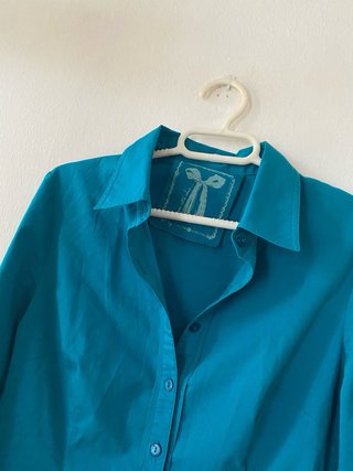 Camisa azul vintage
