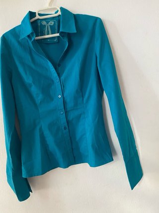 Camisa azul vintage