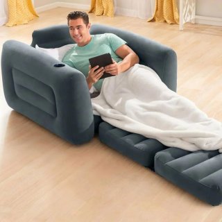 Sofá Cama Hinchable Intex Gris