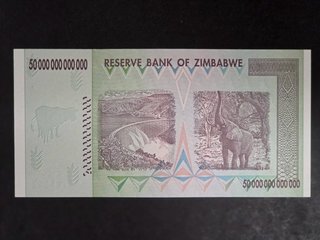 50 trilioni Dollari Zimbabwe 2008