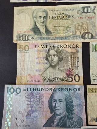 Lote 20 Billetes Europeos Históricos