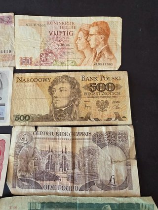 Lote 20 Billetes Europeos Históricos