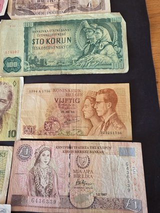 Lote 20 Billetes Europeos Históricos