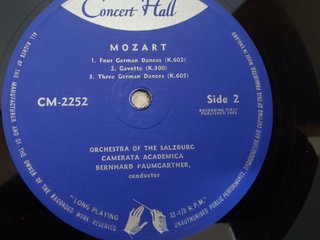 Mozart – German Dances Paumgartner LP