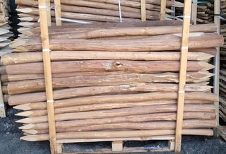 Estaca Avellano 1m x 7/12cm Soporte Vallas