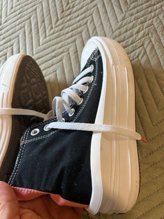 Botas Converse All Star Negras y rosas