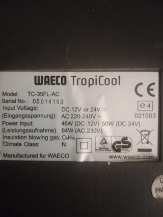 Nevera portátil compresor Waeco