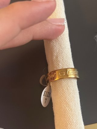 Anillo Cartier Dorado Talla 17